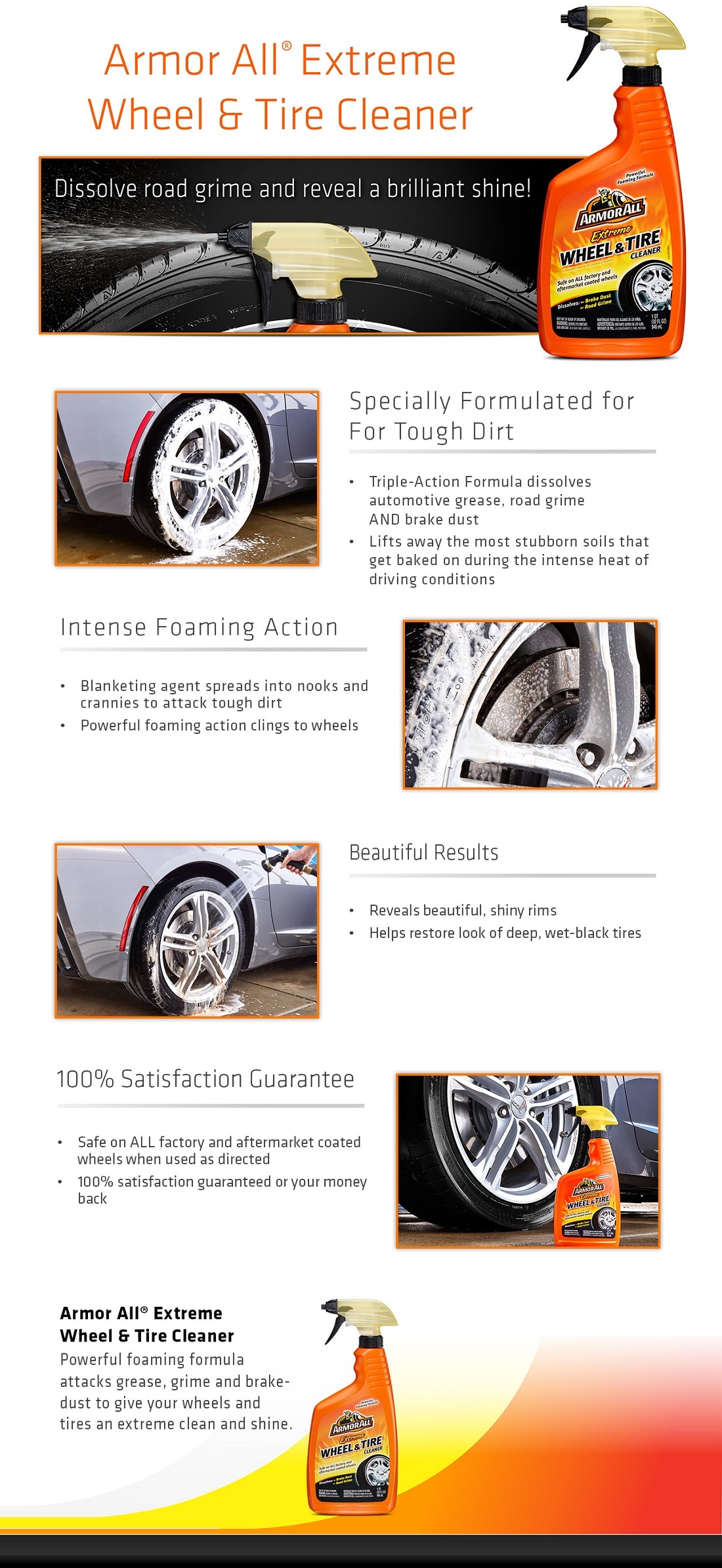 Armor All 32 fl. oz. Extreme Wheel and Tire Cleaner 78011 The Home Depot